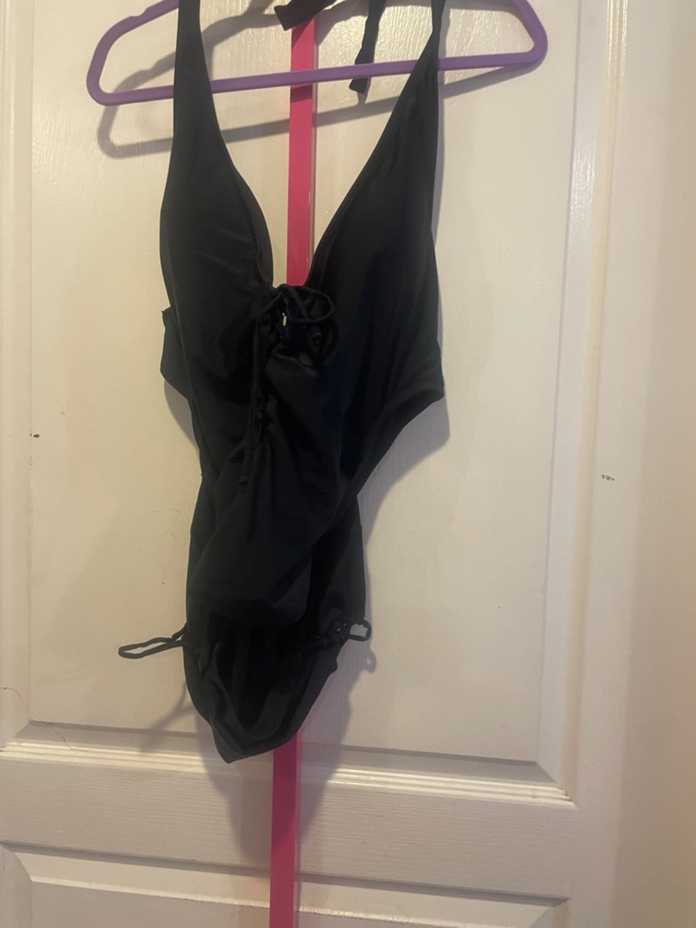 Ashley Graham Black One-Piece Swimsuit